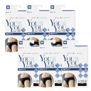 軽失禁パンツ YouYou for MEN 吸水ブリーフ 吸水量10cc ブラック Mサイズ×6【6個セット】 送料無料 尿漏れ
