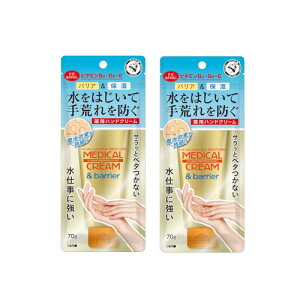 近江兄弟社 メンターム メディカルクリーム&バリア 70g ×2【2個セット】送料無料 ハンドクリーム 撥水