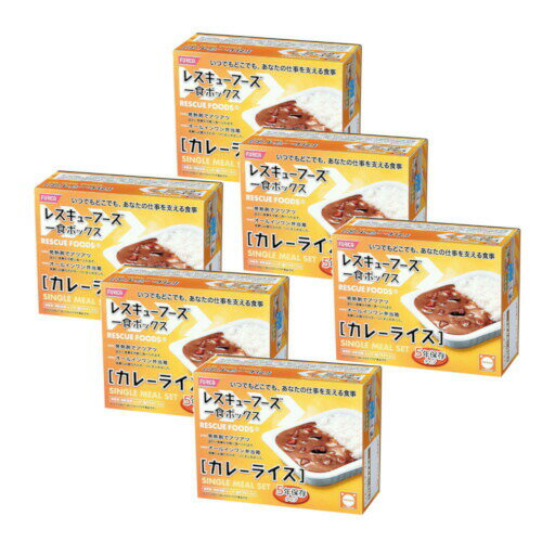 レスキューフーズ 一食ボックス カレーライス×6 災害備蓄 保存食 災害 備え 非常食