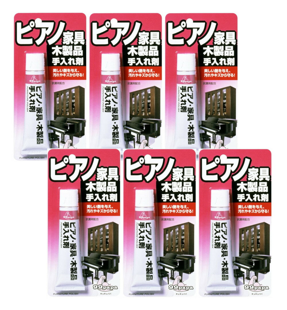 ソフト99 ピアノ家具木製品 手入れ剤 40g×6【6個セット】【ネコポス】送料無料