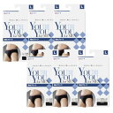 軽失禁パンツ YouYou for MEN 吸水ブリーフ 吸水量10cc ブラック Lサイズ×6【6個セット】 送料無料 尿漏れ