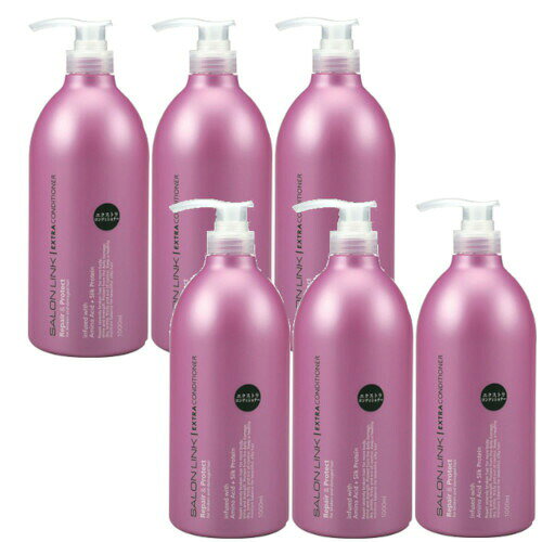サロンリンク エクストラコンディショナーポンプ 1000ml ×6 6個セット 保湿 熊野油脂 bnetshop39-10004736 ビネットSHOP39店 パッケージ画像