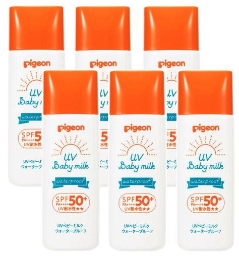 ピジョン Pigeon UVベビーミルク ウォータープルーフ SPF50+ 50g×6【6個セット】【ネコポス】 子供 日焼け止め レジャー お出かけ ピジョン Pigeon UVベビーミルク ウォータープルーフ SPF50+ 50g×6【6個セット】【ネコポス】 子供 日焼け止め レジャー お出かけ