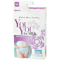 軽失禁パンツ YouYou for MIDY 吸水ショーツ 吸水量10cc サックスブルー Mサイズ ...