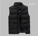 ベスト 冬 メンズ 中綿ベスト ジレベスト 前開き チョッキ 中綿 ジレ 秋冬 アウター 暖かい