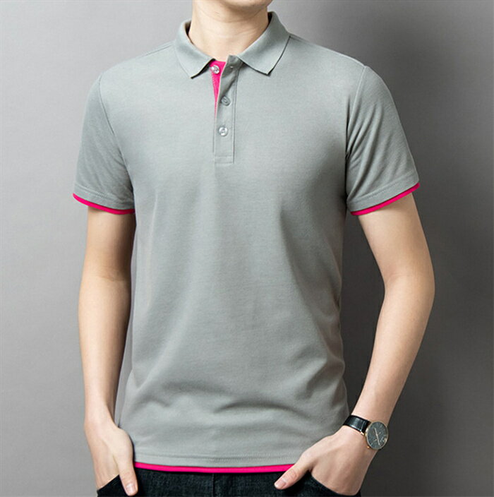 ポロシャツ メンズ 半袖シャツ ビジネスシャツ お洒落 通勤 春夏秋　無地　4色　M~4XL