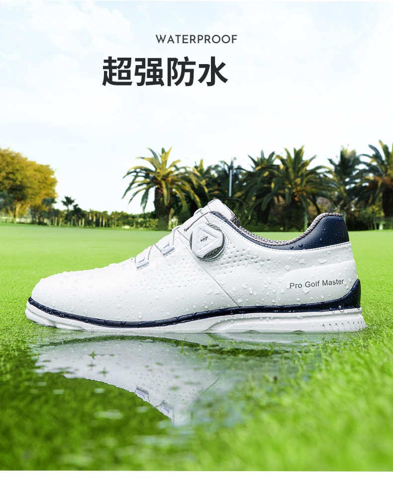 ゴルフシューズ メンズ スパイクレス 春夏秋 ボア BOA 24.5-27.5CM レザーシューズ ゴルフスニーカー ..