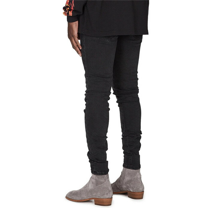 デニムパンツ　メンズ　ロングパンツ　ダメージ加工　メンズファション　ボトムス　ブラック　ブルー