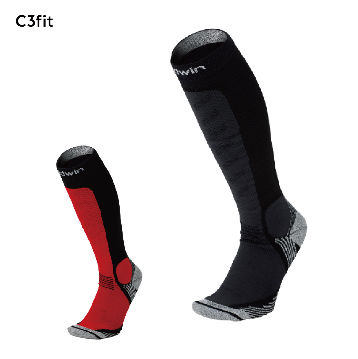 c3fit ꡼եå å 2024 GC20320 Kodenshi Winter Grip High Socks