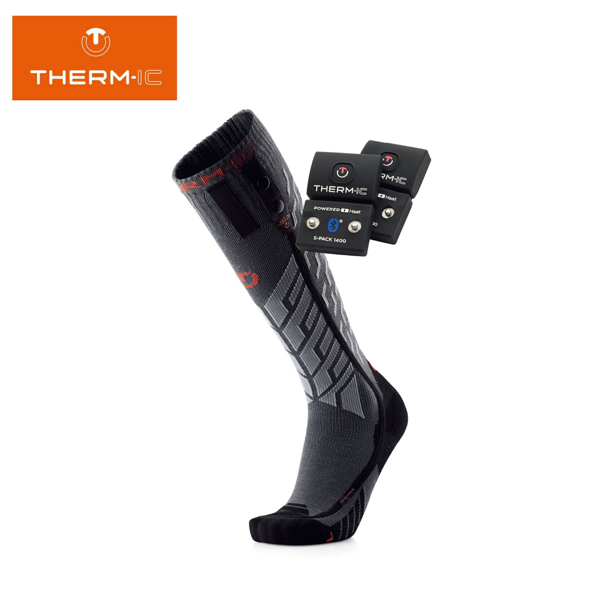 THERM-IC サーミック スノボードソックス 靴下 ＜2024＞ ウルトラウォーム パフォーマンスソックスS.E.T ＋Sパック1400Bバッテリー セット