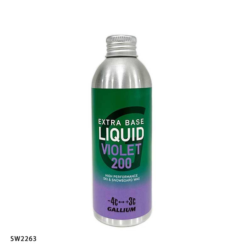 スノーボード専門店B-BRANDSのGALLIUM ガリウム ワックス 2025 EXTRA BASE LIQUID VIOLET / 200ml / 詰め替え用 / エクストラ ベース リキッド バイオレット/SW2263/リキッド スノボ スノーボード｜アングル2