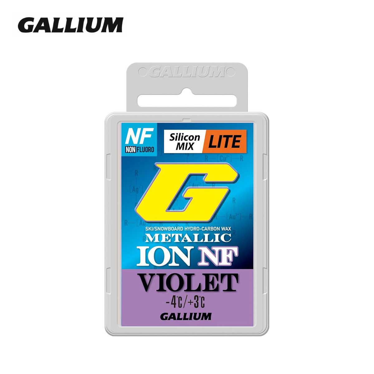 GALLIUM ガリウム ワックス 2025 METALLIC ION LITE NF VIOLET / 50g / メタリック イオン ライト NF バイオレット / GS5019 / 固形 スノボ スノーボード