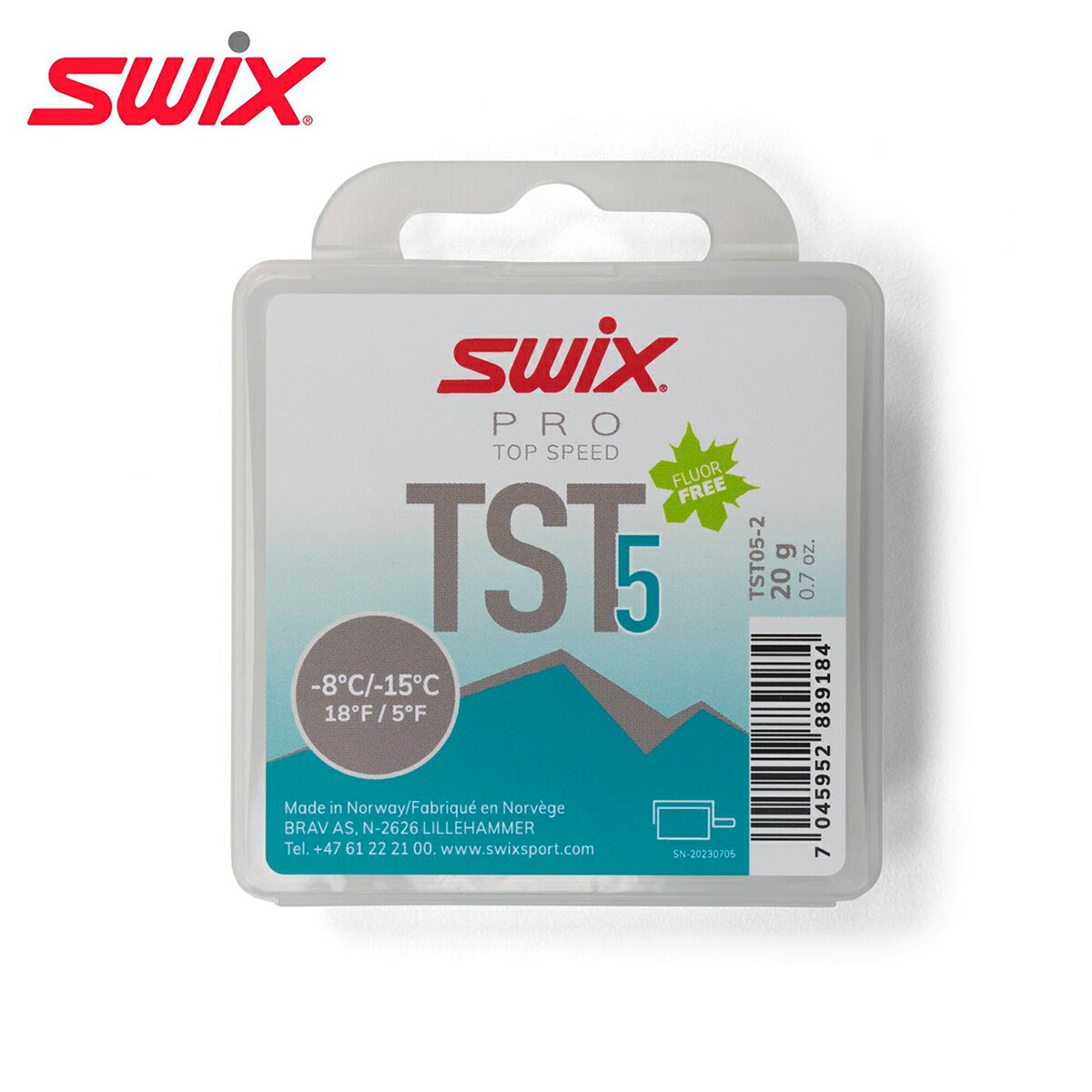 SWIX スウィックス スノボ ワックス ＜2025＞ TST05-2 / TS5 ターボ ターコイズ 20g