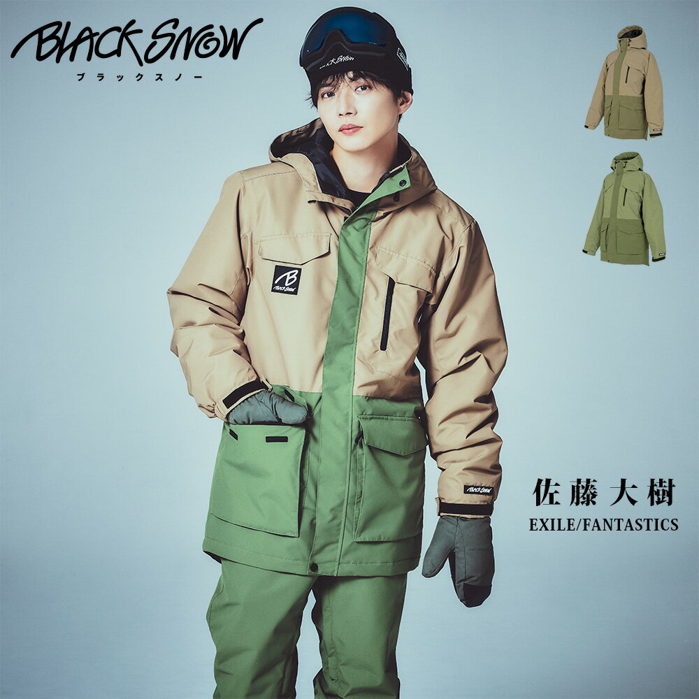 スノボウェア メンズ ジャケット 単品 スノーボードウェア BLACKSNOW BS25JFOT05 ...