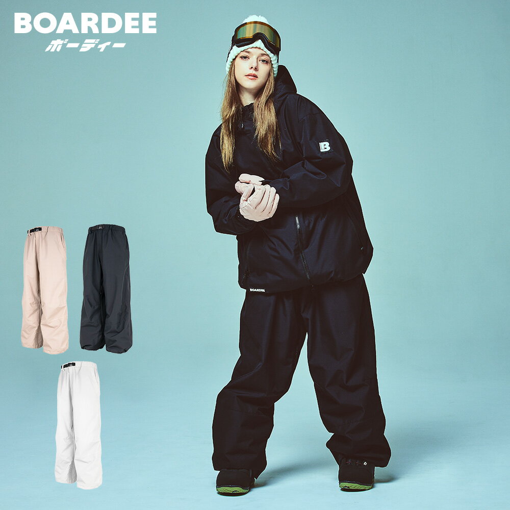 スノボウェア レディース パンツ 単品 スノーボードウェア BOARDEE BD25JFOB43W ボーディー オーバーサイズシルエット スキーウェア
