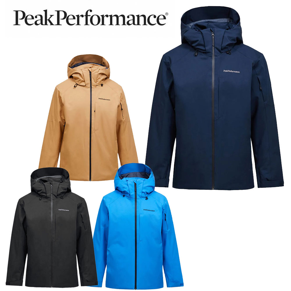 Peak Performance ピークパフォーマンス スノボウェア アウター ジャケット■G80505M Maroon Insulated Jacketメンズ・マルーン・インシュレイテッド・ジャケット耐水圧：10000mm素材Cuffs: 77% recycled polyamide, 23% elastane, Shell: Membrane: 100% thermoplastic polyurethaneFace: 100% recycled polyesterLining: 100% recycled polyesterPockets: 100% polyester, 57% polyester, 43% recycled polyesterInsert: 96% polyamide, 4% elastaneFace: 100% polyesterSleeve filling: 100% recycled polyesterBody filling: 100% recycled polyesterElasticated fabric: Cuffs: 77% polyamide, 23% elastaneLining: 100% polyesterPockets: 100% polyester, 57% polyester, 43% polyesterInsert: 96% polyamide, 4% elastaneFace: 100% polyesterSleeve filling: 100% polyesterBody filling: 100% polyesterShell: Membrane: 100% thermoplastic polyurethaneFace: 100% polyesterTechnology: Detachable hoodTwo-way (height and width) adjustable hoodLaminated brimSki helmet compatible hoodお手入れ方法: 洗濯機洗い (40°C デリケート)、漂白剤使用不可、低温でタンブル乾燥、アイロン使用不可、ドライクリーニング不可、専門業者によるウェットクリーニング不可、裏返しにして洗濯、洗濯前にジッパーを閉じてください、柔軟剤を使用しないでください、洗濯前にスキーゴーグル拭き布を取り外してください、撥水加工を最適に維持するために専門洗剤で洗ってください、同系色のものと一緒に洗ってください、洗濯後はすぐに外してください、日陰で吊り干ししてください、撥水加工を最適に維持するために洗濯後はタンブル乾燥してください重量1.21kgCOLORBlackAzureAscentBlueShadowPineNeedleSierraSandSolarBurstSIZES/M/L/XL/2XL※メーカー企画書の情報で商品登録を行っております。予告なしに商品名と仕様変更される場合がございます。