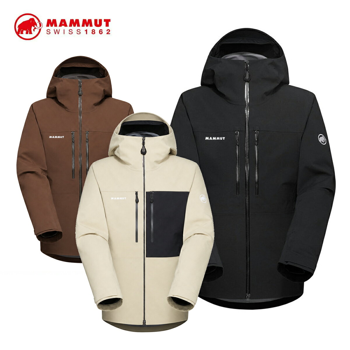 MAMMUT マムート スノボウェア ジャケット メンズ■1010-30990Stoney HS Hooded Jacket AF Menストーニー HS フーデッド ジャケット AF耐水圧：15000 mm透湿性：20.000 g/m2/24h素材・Main Fabric 1 (B2B): 3L Mammut DRY Tour・Denier (Hauptmaterial): 75Dx75D・Lining 1 - 面材料 (B2B): 100% polyamide・裏地 (B2B): 100% polyester・Mammut DRY Tour・Main Fabric 1 - 面材料 (B2B): 100% recycledPolyester・Membrane (B2B): 100% polyesterFEATURES・ヘルメット対応フード・1点調整システム付きのフード・耐久性のある撥水性YKK Vislon(R)2-way フロントジッパー・伸縮性のあるメッシュ素材を使用した内ポケット・ジッパー付きのインナーポケット・撥水性ジッパー付き胸ポケット2つ・撥水ジッパー仕様、脇の下のXタイプのベンチレーション・ジッパー付きの袖ポケット・快適なハンドゲイター・ベルクロで調整可能な袖口・取り外し可能でストレッチ性あるスノースカート・調節可能なヘムSustainability・リサイクル・bluesign(R) PRODUCT・PFCフリー耐久撥水(DWR)加工・Fair WearCOLOR・0001 black・7579 sablun-black・7583 soilSIZEXS - 3XLマムートのベストセラーかつ最も汎用性の高いオールマウンテン対応ハードシェルスキーシェルジャケットが、当社で最も責任ある製品という特長も備えて登場。定番のシェルをゼロから再設計したこの最新バージョンは、Stoneyが誇る卓越したパフォーマンスと保護性能を維持しつつ、環境へのインパクトを最小限に抑えました。最適なパターンの採用で素材の無駄をなくしただけでなく、100%リサイクル素材を単一素材構造で使用することにより、ジャケットの製品寿命が尽きたときのリサイクルサイクルも容易になりました。Mammut DryTour3レイヤー防水ラミネートを始め、X字型ピットジッパー、多数のポケット、取り外し可能なスノースカートなど、入念に考えられた機能を搭載し、より長い時間アウトドアを満喫できます。リフトの開始からライトが消えるまで、Stoneyがプロテクションを発揮します。※メーカー企画書の情報で商品登録を行っております。予告なしに商品名と仕様変更される場合がございます。