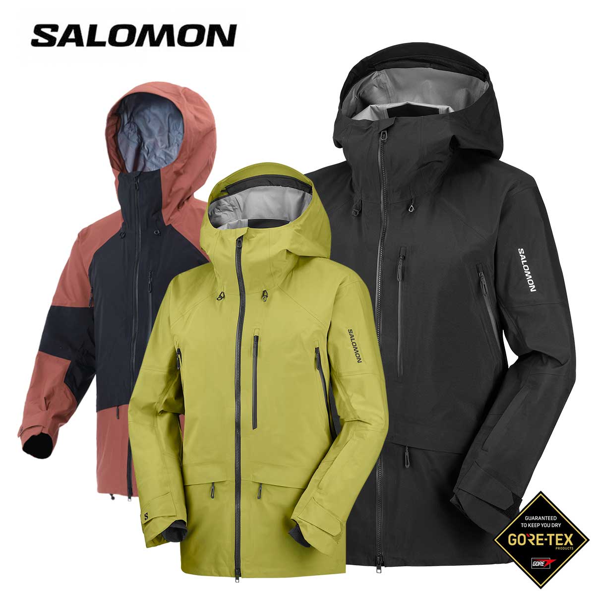 SALOMON サロモン スノボウェア■LC2928700 / LC2928600MOON PATROL GTX JKT M ムーン パトロール GTX ジャケット メンズ素材本体：正面：100％ナイロン背面：100％ナイロンライナーの切り替え部分：正面：100％ナイロン背面：100％ナイロン下部のライナー：85％ナイロン,15％ポリウレタンファンクション・GORE-TEX・WATERPROOF・BREATHABILITY・MIDIUM WARMTH重量・674gCOLOR・LC3039100/DEEP BLACK・LC2928700/DEEP BLACK/BURNT UMBER・LC2928600/CARDAMON SEEDSIZES,M,L,XL※メーカー企画書の情報で商品登録を行っております。予告なしに商品名と仕様変更される場合がございます。