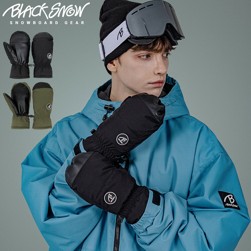 BLACK SNOW ブラックスノー メンズ スノーボード グローブ■GL02・内部裏起毛・撥水加工・内部SBR素材・滑り止め加工・サイズ調整可・紛失防止バックル付・手首パウダーガード内部は裏起毛で保温性が高く、SBR素材が使用されています。サイズ調整ができ、紛失防止バックル付き。手首にはパウダーガードが付いており、雪の侵入を防ぎます。