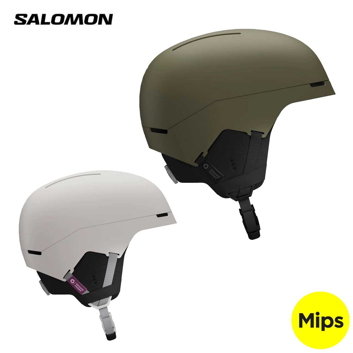 サロモン SALOMON スノボヘルメット■BRIGADE INDEX MIPS / ブリゲード インデックス ミップスカラー■Grey Violet / L47922500■Olive Night / L47922700サイズ・S,M,L・485 g・Shell construction： PP・Safety：Mips | EPP4D・Fit：Custom Dial 360/MaxFit/Oval fit・Ventilation：Airflow concept・Other features：Integrated goggle/retainer/Fully recyclable業界初の完全にリサイクル可能なスキー・スノーボード用ヘルメット再生を主眼に開発されたブリゲードインデックスは、完全にリサイクル可能な初のスキー、スノーボード用ヘルメットです。少なくとも96％の素材が同じ由来の物質から作られており、最高レベルの安全性を備えながら、使用後は完全にリサイクル可能です。リサイクルは大きな効果をもたらします。何も失わずに、多くのものが得られるのです。※メーカー企画書の情報で商品登録を行っております。予告なしに商品名と仕様変更される場合がございます。