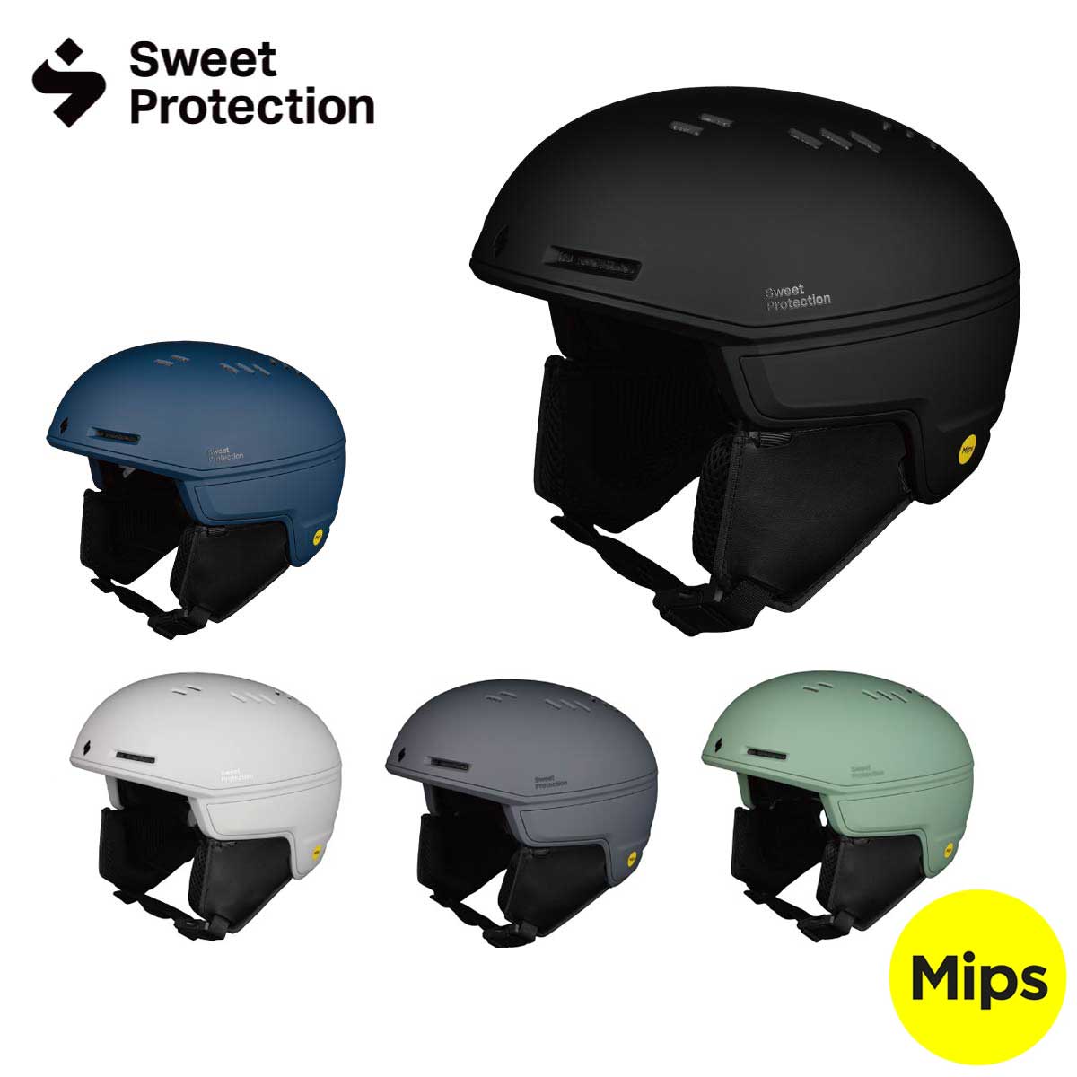 メーカー希望小売価格はメーカーカタログに基づいて掲載しています Sweet Protection スウィートプロテクション スノーボードヘルメット■840110Adapter Mips Helmet■カラー・Dirt Black・Juniper Blue・Bronco White・Graphite・Willow Green■サイズ・S/M〔53-56〕・M/L〔56-59〕・L/XL〔59-61〕Additional Information:・CE EN1077 class B / ASTM2040・Weight: 480Product Details:The Adapter Mips All-Mountain Helmet is a lightweight, comfortable, and sleek helmet with an innovative approach-definitely a bang for your bucks considering the tech of this helmet. Equipped with the Mips Safety System to provide an added layer of protection against rotational forces during an impact. Crafted for the modern all-mountain rider, with a clean design that does not only look good but also performs exceptionally well in any condition. The helmet has 19 vents which can be opened and closed with a flick of a button, ensuring optimal evacuation of hot air and keeping you comfortable all day long. The goggle garage with vents keeps your goggles fog-free throughout your ride. Goggle integration has been taken to a new level with a recessed area that follows the goggle strap, giving a flush appearance that avoids the strap getting snagged. The advanced in-mold construction and innovative 3-piece shell allows us to tune the elasticity and rigidity of the construction.Feature Highlights:Mips Safety System, Advanced In-mold Construction for a lighter helmet, Innovative 3-piece Shell Construction enabling precise adjustment of the helmet elasticity and rigidity, Adjustable Ventilation with 19 Vents ensuring optimal evacuation of hot air, Fidlock Magnetic Buckle allows for intuitive and secure fastening with only one hand, Goggle Garage with Goggle Vents for the perfect adapted fit with a Sweet Protection goggle and prevention of goggle-fog, True Goggle Integration which gives a flush appearance, Removable Ear Pads, Removable Washable Liner, Audio-Ready ※メーカー企画書の情報で商品登録を行っております。予告なしに商品名と仕様変更される場合がございます。スーパーセール0