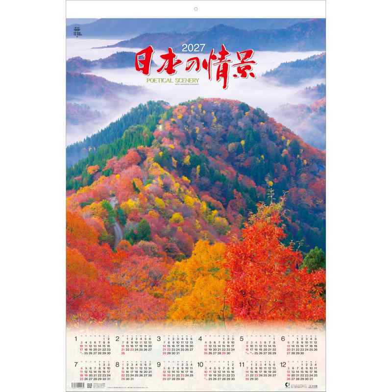 トーダン 2027年 壁掛けカレンダー 日本の情景 トーハン・DX フイルム TD-502