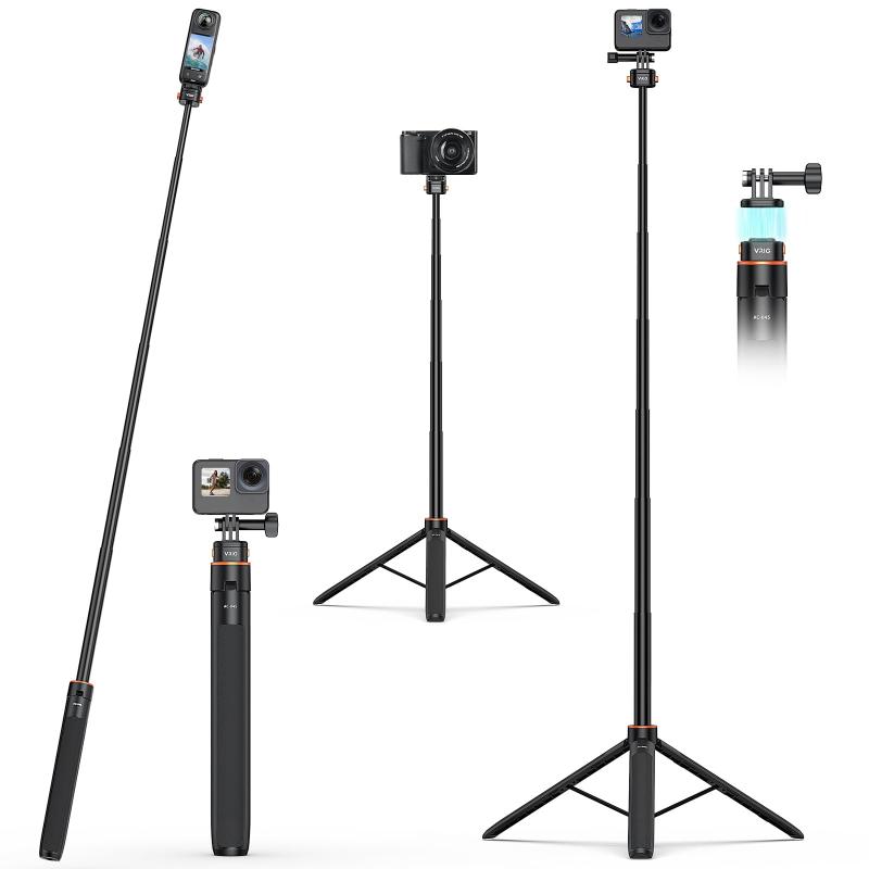 VRIG クイックリリース三脚 自撮り棒 アクションカメラ用アクセサリー