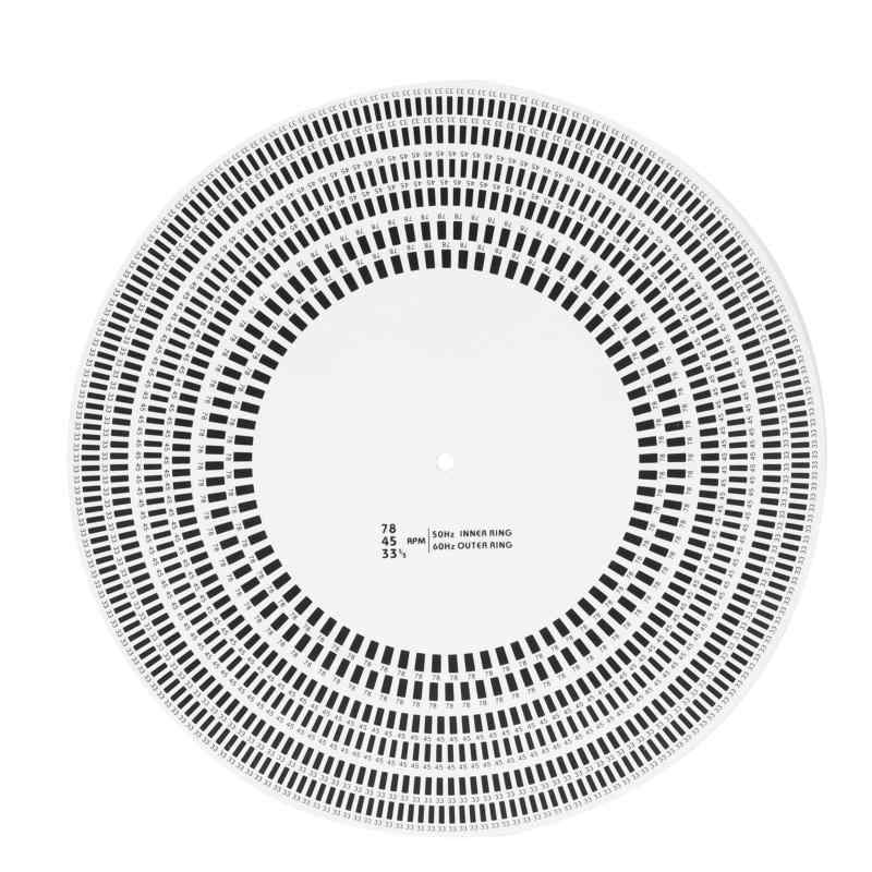 LP 音楽を楽しむ調整ツール ブラック/ホワイト/1枚 レコードプレーヤーキャリブレーションディスク ディスクレコード調整ツール レコードプレーヤー用ストロボスコープ