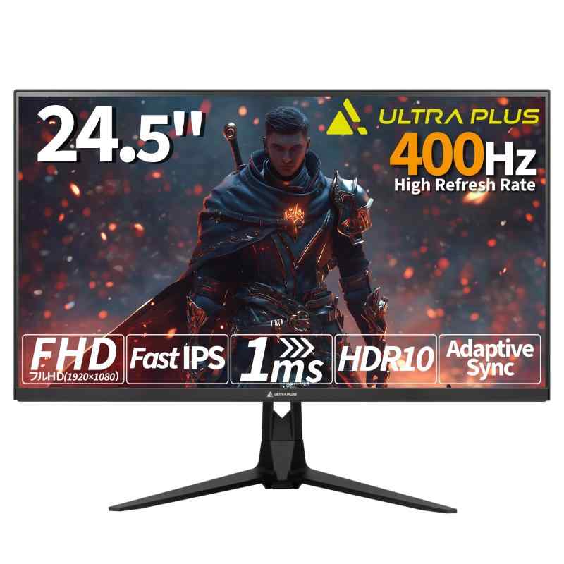 プリンストン 24.5 モニター フルHD 400Hz 非光沢 HDMI x2 Displayport x2 UP-P25W400