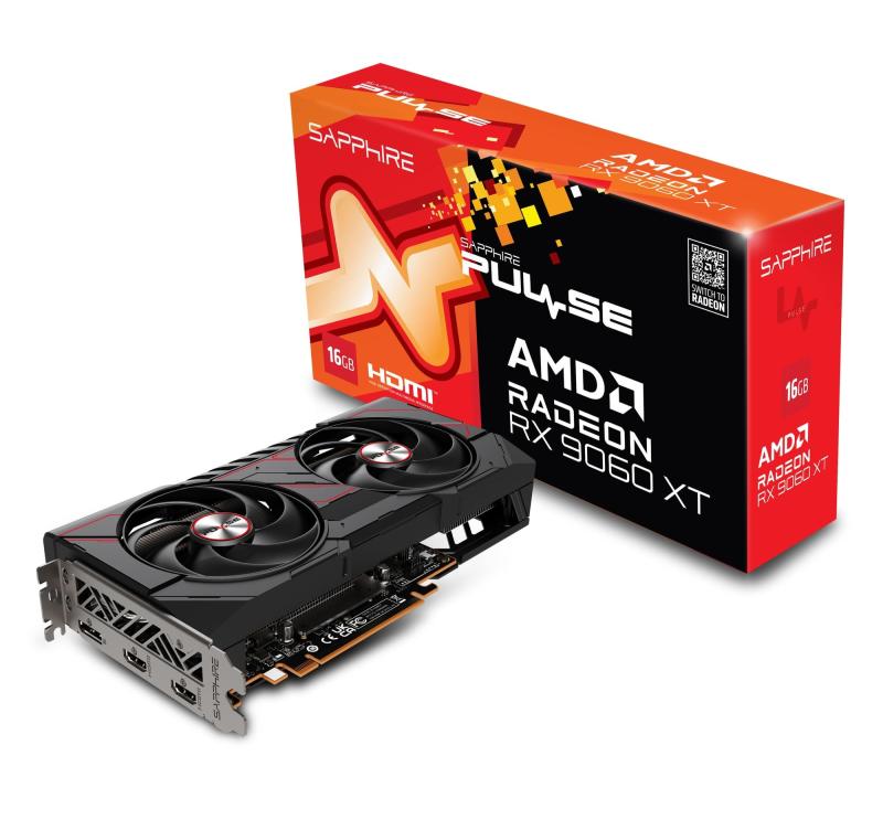 SAPPHIRE PULSE Radeon RX 9060 XT GAMING OC 16GB グラフィックスボード 11350-03-20G VD9219最新のRDNA 4アーキテクチャを採用し、第2世代AIアクセラレータと第3世代レイトレーシングユニットを搭載。ゲームと映像処理の両方で高い描画性能を発揮します。128ビットGDDR6メモリを16GB搭載し、PCIe 5.0 x16に対応することで、最新のゲームタイトルや映像編集ソフトも快適に動作します。AeroCurveファンブレードとFree Flow冷却デザインを採用したデュアルファンにより、静音性と冷却効率を両立。長時間の高負荷でも安定動作を実現します。HDMI 2.1bおよびDisplayPort 2.1aに対応し、最大7680×4320の解像度で3台までのモニター出力が可能です。作業効率や臨場感ある映像体験を提供します。