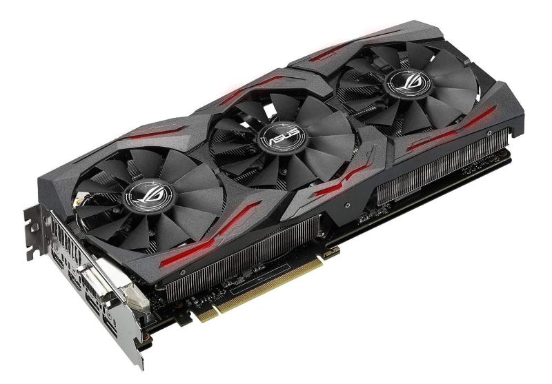 ASUS R.O.G. STRIXシリーズ NVIDIA GeForce GTX1080搭載ビデオカード ベースクロック1670MHz STRIX-GTX1080-A8G-GAMING【GPU】 : GeForce GTX1080、 コアクロック:Base 1,695MHz /Boost 1,670MHz 、コア:2560【メモリ】 : GDDR5X 8GB 256bit メモリクロック:10,010MHz【インターフェース】 : PCI-Express X16(3.0)【出力】 : DisplayPort×2 / HDMI×2 (HDMI 2.0)/DVI(DVI-D)×1【対応】 : HDCP【補助電源コネクタ】 : 8ピン×1, 6ピン×1【寸法】:約298 mm×134 mm×40 mm(W×D×H)【その他】:取付には2スロット分のスペース要。