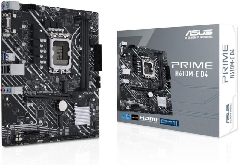 H610M-E D4 intel 第14・13・12世代 CPU対応 LGA1700 H610 搭載 DDR4 mATX マザーボード [並行輸入品]