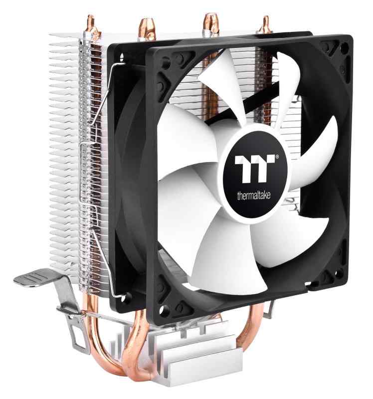 Thermaltake Contac 9 SE サイドフロー型 92mm PWMファン搭載 LGA1700、Socket AM5・AM4対応 CPUクーラー CL-P106-AL09WT-A FN2070FN2070 日本正規製品 2年2本の6mmヒートパイプとアルミニウムフィンが直接CPUに接触し、熱を迅速に移動させることで冷却性能を最大化します。これにより、オーバーヒートを防ぎ、システムの安定性を向上させます。92mmのPWMファンは、最適なエアフローを提供しつつ静音動作を実現します。最大2000RPMで33.12CFMの風量を生成し、ノイズレベルはわずか24.5dBAに抑えられています。特別に設計されたファンクリップにより、CPUクーラーの取り付けと取り外しが簡単に行えます。初心者でもスムーズに組み立てられ、手間がかかりません。コンパクトな非干渉設計により、ハイパフォーマンスのメモリモジュールと干渉することなく、システムのカスタマイズが容易に行えます。これにより、内部スペースを効率的に利用できます。