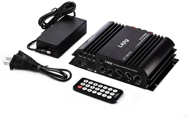 LEPY 2.1ch コンパクトオーディオアンプ 出力45W+45W+68W 2.1chハイパワーアンプ B...
