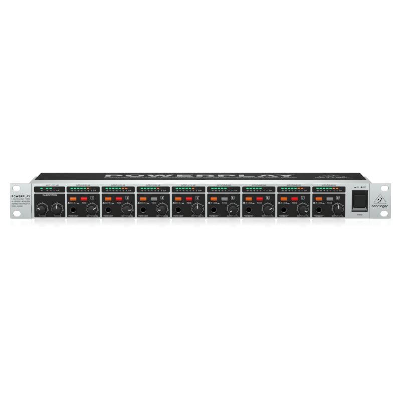 Behringer ヘッドフォンアンプ 8ch 1Uサイズ 2バンドEQ搭載 HA8000 V2ステージおよびスタジオでの録音向け、プロフェッショナル ヘッドホン・アンプ・システムあらゆるタイプのヘッドフォンに最高の音質を提供。