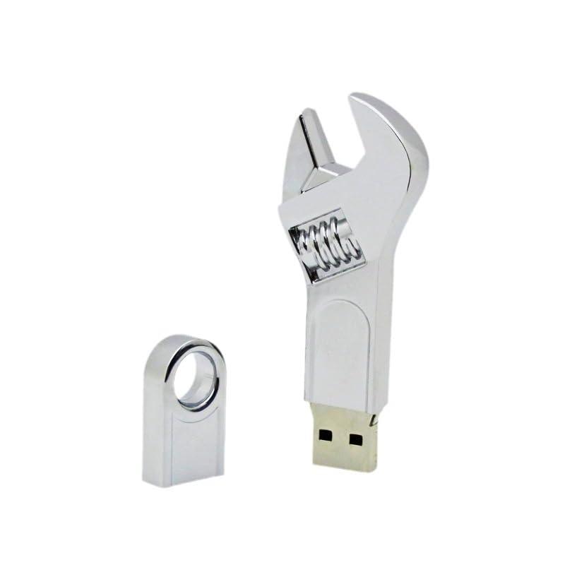 おもしろい USBメモリ レンチ スパナ オモシロUSBメモリ USB2.0フラッシュドライブ usb memory 32Gレンチ・スパナ模様の面白いUSBメモリ、製品サイズ:83＊26*6.8mmステンレス素材を採用、壊れにくいインターフェイス:USB ver2.0準拠対応OS:Win98/ME/2000/XP//Win7 / 8 / 10 / Vista、Mac OS 9.X 、USB2.0/1.0規格に対応。USBポート標準搭載のコンピュータ機器に対応。