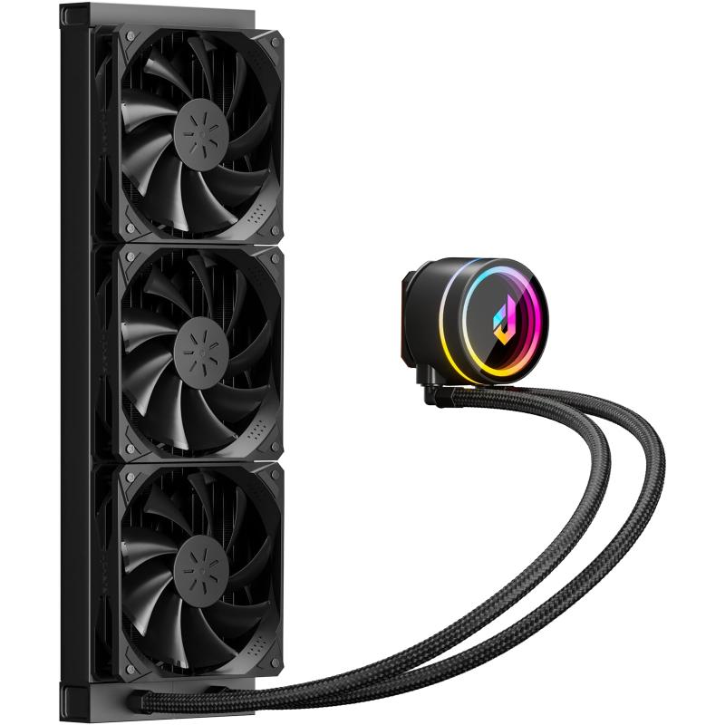 upHere 簡易水冷CPUクーラー ラジエーター 水冷システム 120mmPWMファン 静音 ARGB LEDヘッド搭載