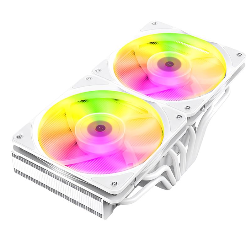 【スモールラボ】JF13K 240mm トップフロー CPUクーラー 空冷クーラー LED ARGB 5v 3pin LGA1700/1200/115X AMD:AM5/AM4ソケットに対応 4pin PWM ファン制御