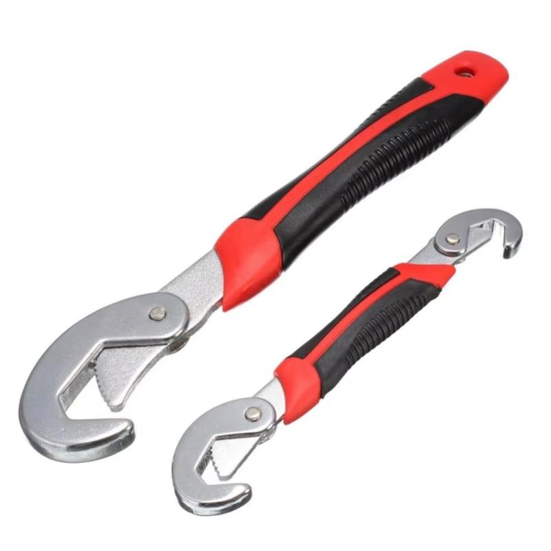 Zmart ユニバーサル レンチ 2本 セット スパナ レンチ 9-32mm モンキー 2本 多機能 調整可能な グリップ ラチェット スパナ ツール ナット ボルト