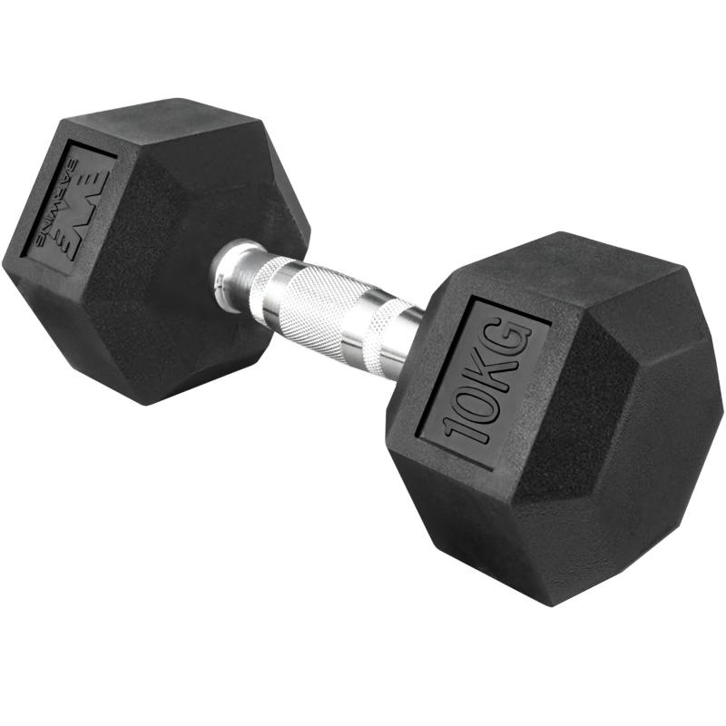 ダンベル 固定ダンベル ベンチプレス トレーニング 筋トレ トレーニング器具 バーベル 鉄アレイ 鉄アレー ラバーダンベル 健康器具 筋トレ器具 ホームジム仕様 ・重量変更：10KG×1 ・シャフト：日本規格(日本人の手にフィット） ・プレート：オンザニー対応