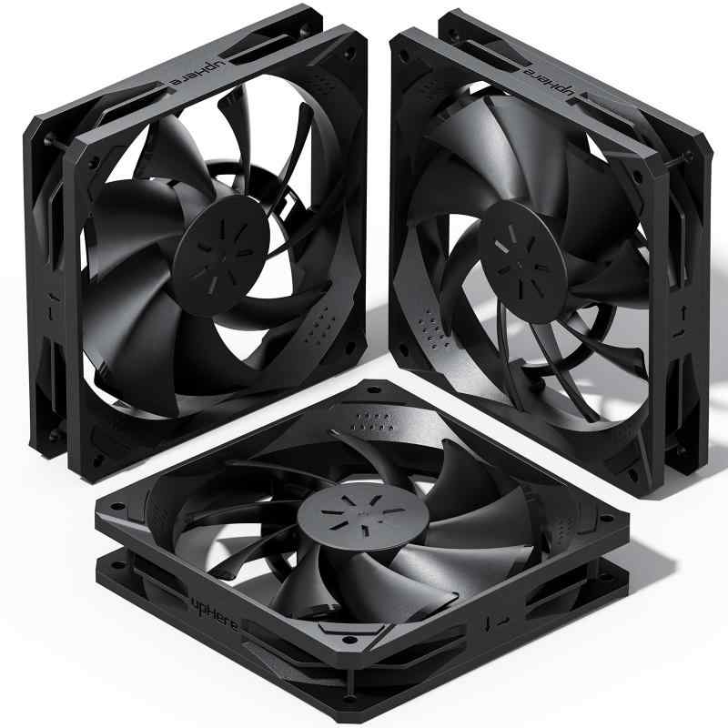 Novonest PCケースファン 120mm 静音 高性能 冷却ファン 薄型 RGB ファン ledファン PC パーツ ファン 黒枠 白枠