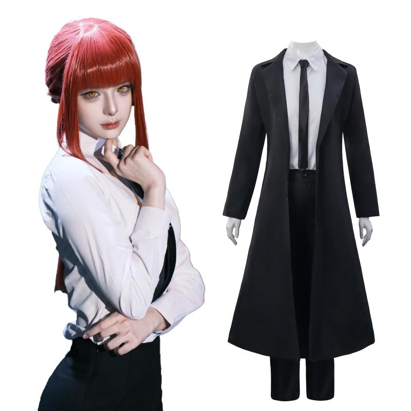 [CR ROLECOS] マキマ コスプレ 支配の悪魔 まきま コスプレ衣装 ウィッグ付き ウィッグなし アニメ マンガ Makima コスチューム フルセット ハロウィン 衣装 撮影会 仮装 イベント