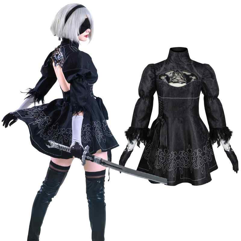 [NOKIJP] ニーア コスプレ ヨルハ二号B型 コスプレ衣装 トゥービー 2B ナインエス 9S エートゥー A2 オートマタ 仮装 ハロウィン NieR:Automata ゲーム にーあおーとまた コスプレ衣装 コスチューム
