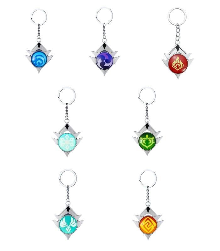 [Sizuuenn] スネージナヤ 邪眼 神の目 キーホルダー 夜光 コスプレ 萌えグッズ 小道具 鍵飾り バッグ携帯 撮影用 記念品 学園祭 文化祭 お祭り ハロウィン イベント プレゼント