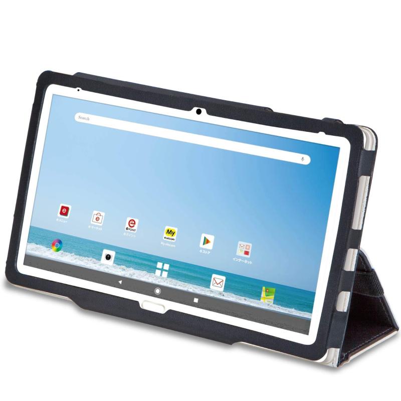 エレコム dtab d 41A フラップケース ソフトレザー ブラック TB S203シリーズ