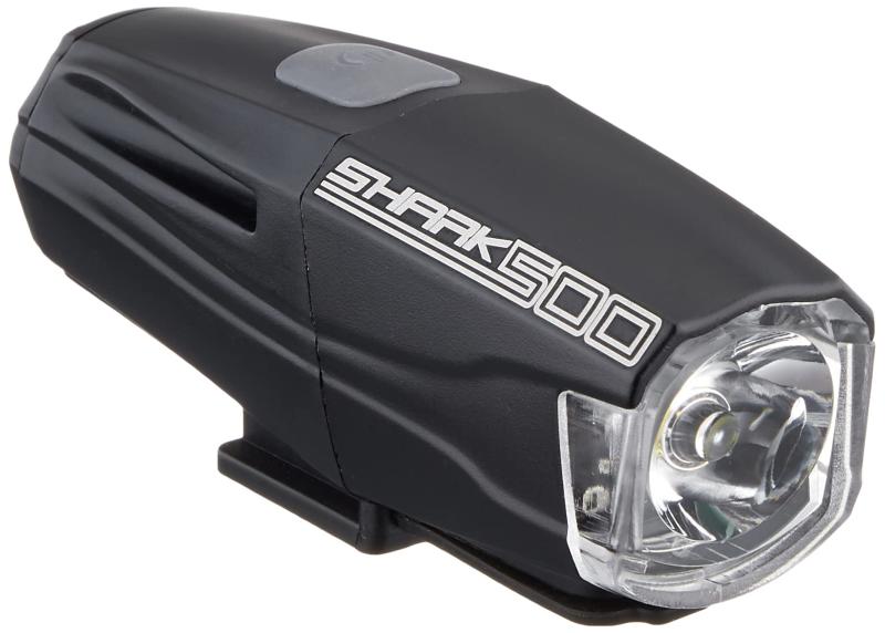 FORCE(フォース) 自転車用 ヘッドライト SHARK 500ルーメン USB充電式 ブラック 80106
