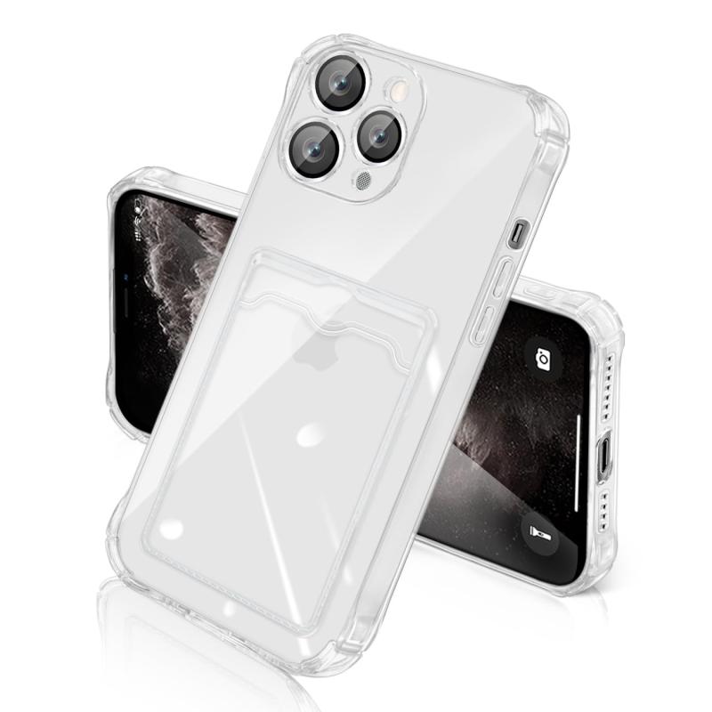 SIGAILOI iPhone IC カード収納 スマホケース 衝撃吸収 耐衝撃 TPU クリア ソフトケース 指紋防止/滑り止め黄変防止 カメラ保護 カバー おしゃれ 携帯 薄型軽量 アイホン 6.1インチ用(透明) boardermkt-10054710 ボーダーマーケット サンプル画像3