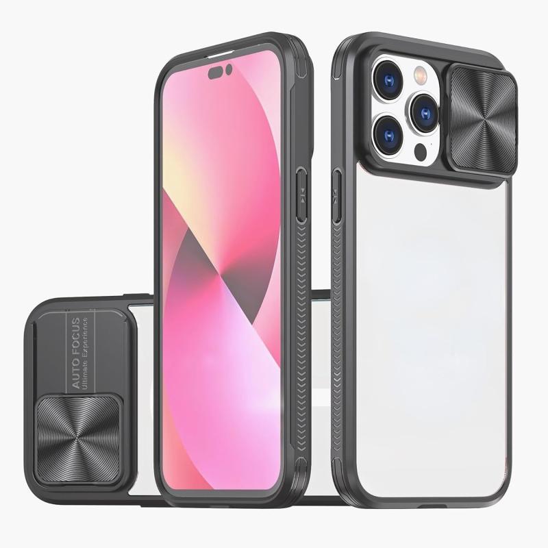 iPhone16 透明感カメラ保護一体式ケース カメラスライド式 ケース 360度保護 レンズ保護透明 耐衝撃 滑り止め boardermkt-10055546 ボーダーマーケット パッケージ画像