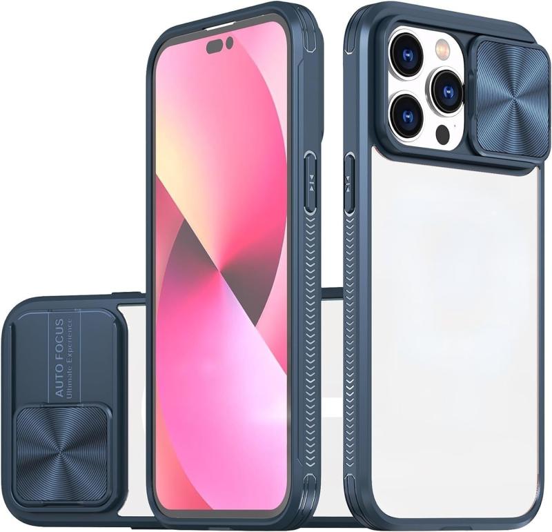 iPhone16 透明感カメラ保護一体式ケース カメラスライド式 ケース 360度保護 レンズ保護透明 耐衝撃 滑り止め boardermkt-10055546 ボーダーマーケット サンプル画像3