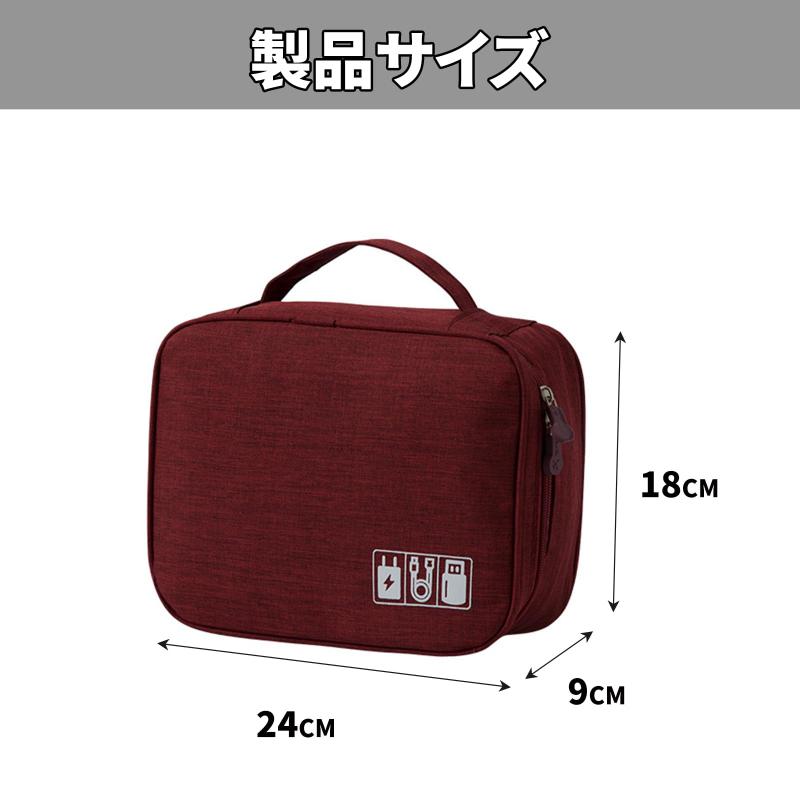 DEVENTORZ ガジェットポーチ 小型 小物入れ トラベル ポーチ 収納 ケース PC ケーブル USBメモリ収納袋ケーブルケース パソコン 携帯 アクセサリー収納 旅行 出張 外出 周辺部品の整理に便利 化 boardermkt-10059262 ボーダーマーケット サンプル画像2